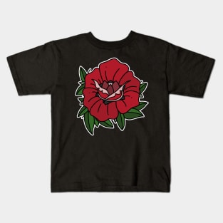 Traditional Rose Tattoo Kids T-Shirt